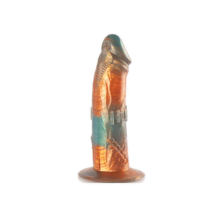 dildo fantasia talos epic, silicone premium, glande 45mm, secoes 48mm e 50mm, base 85mm, comprimento 225mm