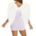 Asas de Anjo Brancas para Fantasia e Cosplay