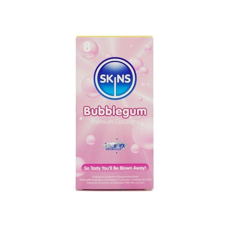 SKINS Bubblegum – Preservativos Premium Sabor Chiclete | BALIMA.PT