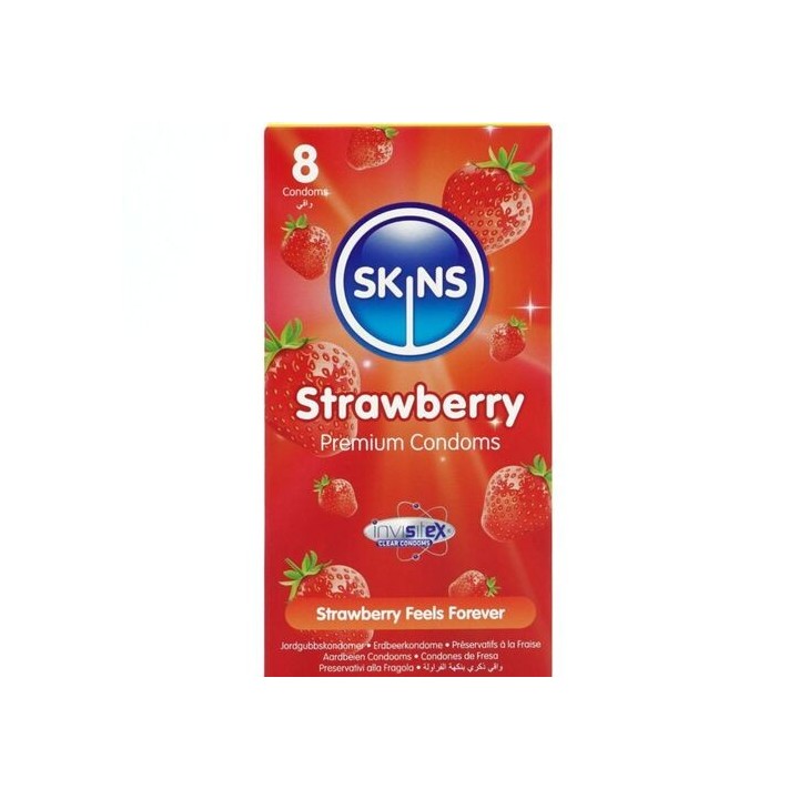 SKINS Morango – Preservativos Premium Sabor a Morango