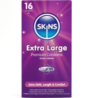 SKINS Extra Large – Preservativos Premium XL (Pack 16)