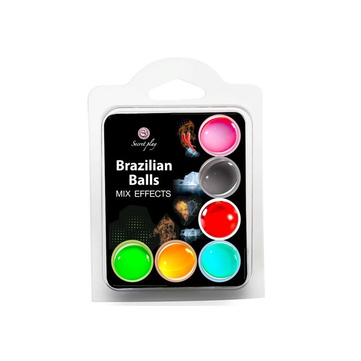 Conjunto Secret – 6 Bolas Brasileiras Efeito Mix para Estimulação Íntima