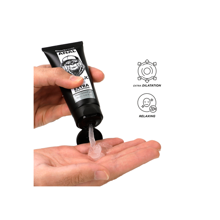 Gel Dilatador Anal Black Hole 70 ml - Conforto e Relaxamento