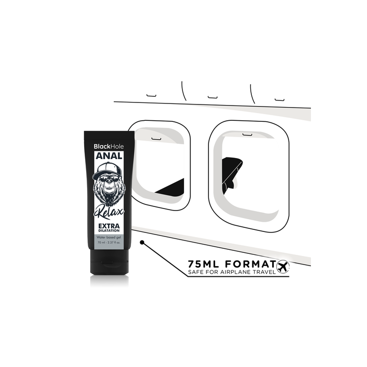 Gel Dilatador Anal Black Hole 70 ml - Conforto e Relaxamento