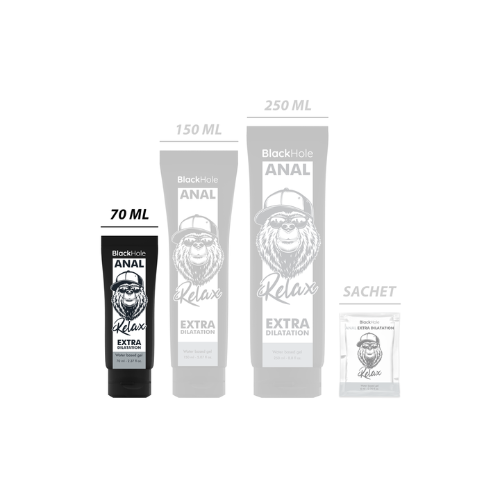 Gel Dilatador Anal Black Hole 70 ml - Conforto e Relaxamento