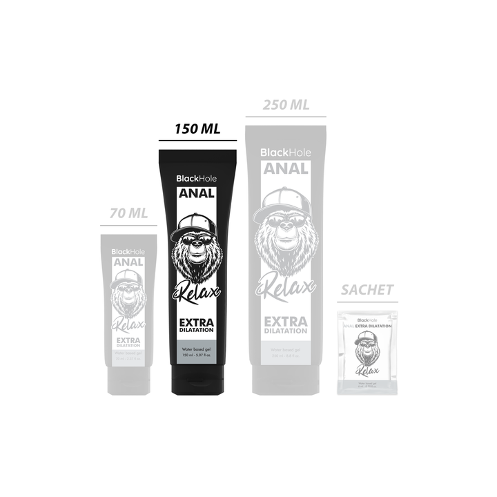 Gel Dilatador Anal Black Hole 150 ml - Conforto e Relaxamento