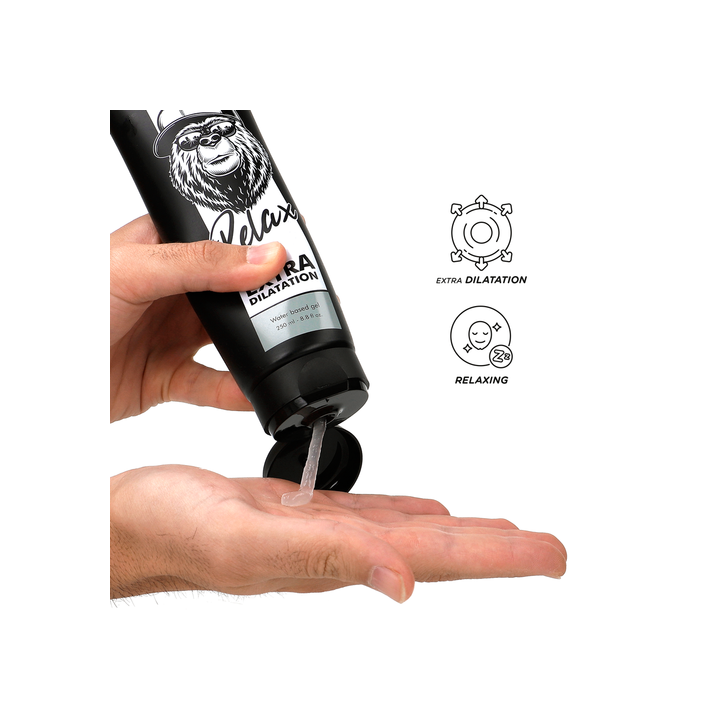 Gel Dilatador Anal Black Hole 250 ml à Base de Água para Relaxamento Intenso