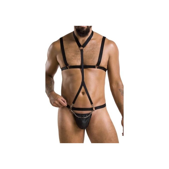 Conjunto Masculino Sexy Passion Andrew 039 Black S/M - Lingerie Masculina