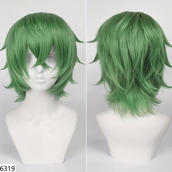 Peruca Curta Cosplay  Unissexo, Resistente ao Calor, Várias Cores
